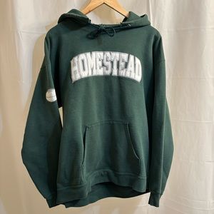 Vintage green hoodie M/L